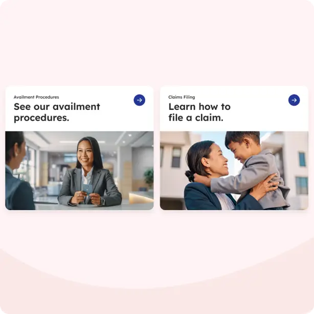 InLife Benefits product cards