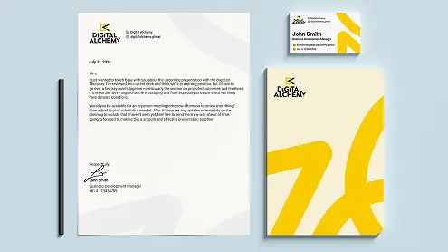 Digital Alchemy brand identity by Designblue