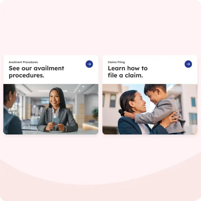 InLife Benefits product cards