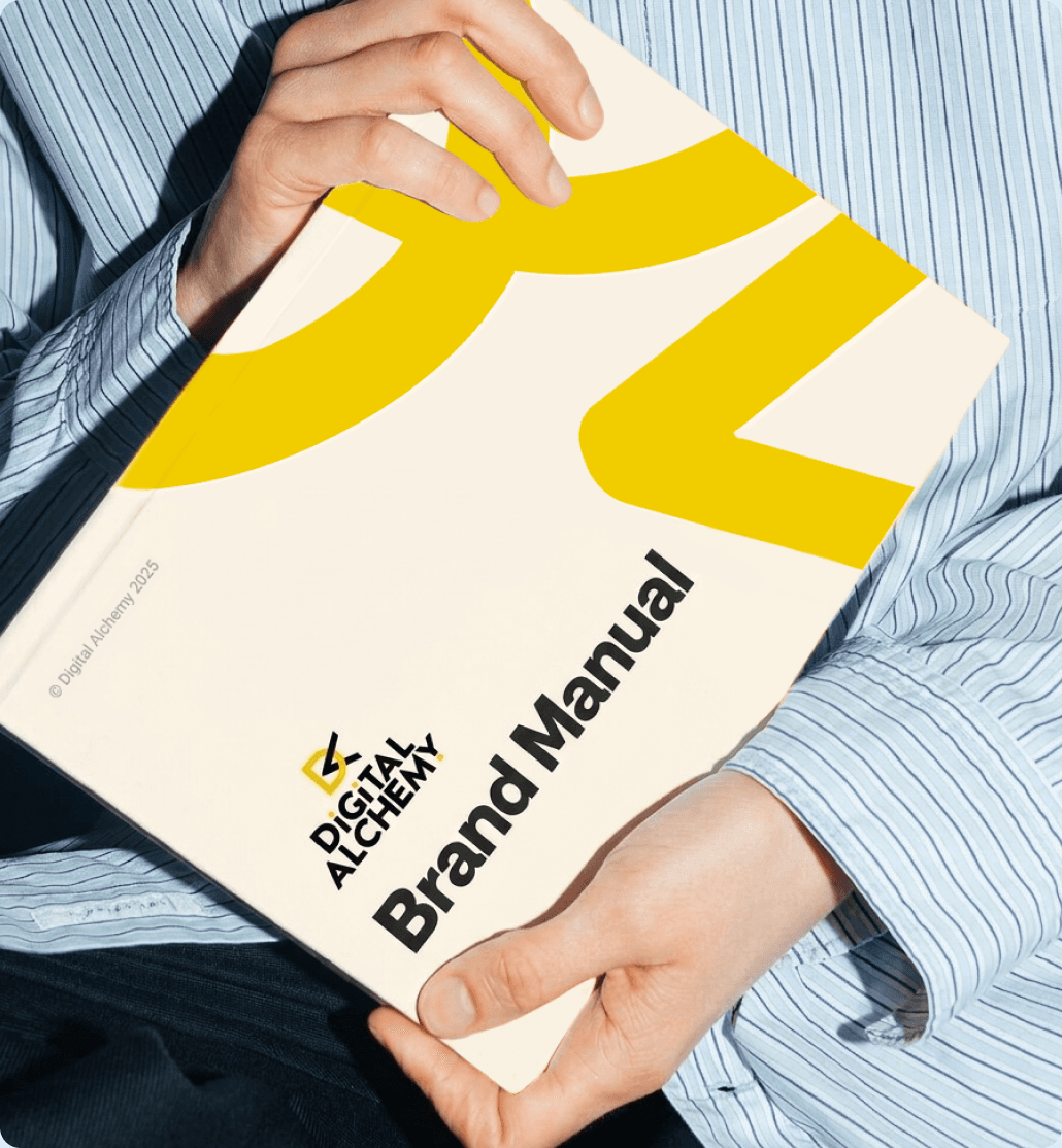 Printed Digital Alchemy brand manual